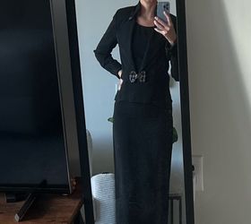 Stunning Haute Couture Black Suit-  Size S