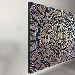 Canvas wall decoration 30”x42”. Brand new we can make it in different sizes, from  4.5”x4.5” to 30”x66”, Wood frame and sprayed with glossy clear coat