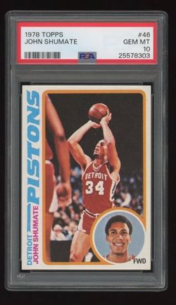 1978-79 Topps Basketball #46 John Shumate Gem Mint PSA 10