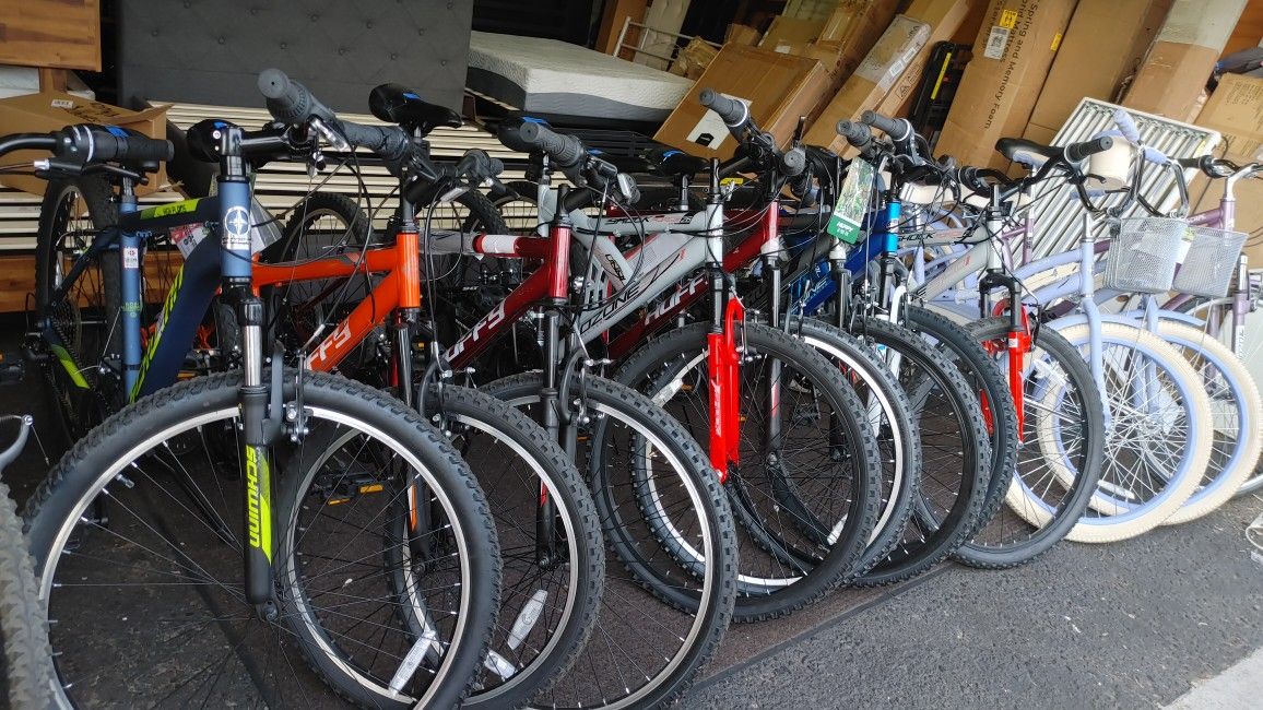 New 24" bicycles a $125 26" bicycles a $149 all other bicycles $179 27" through 29"