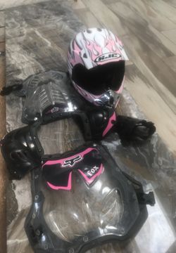 Chest protector and helmet motorcross MX