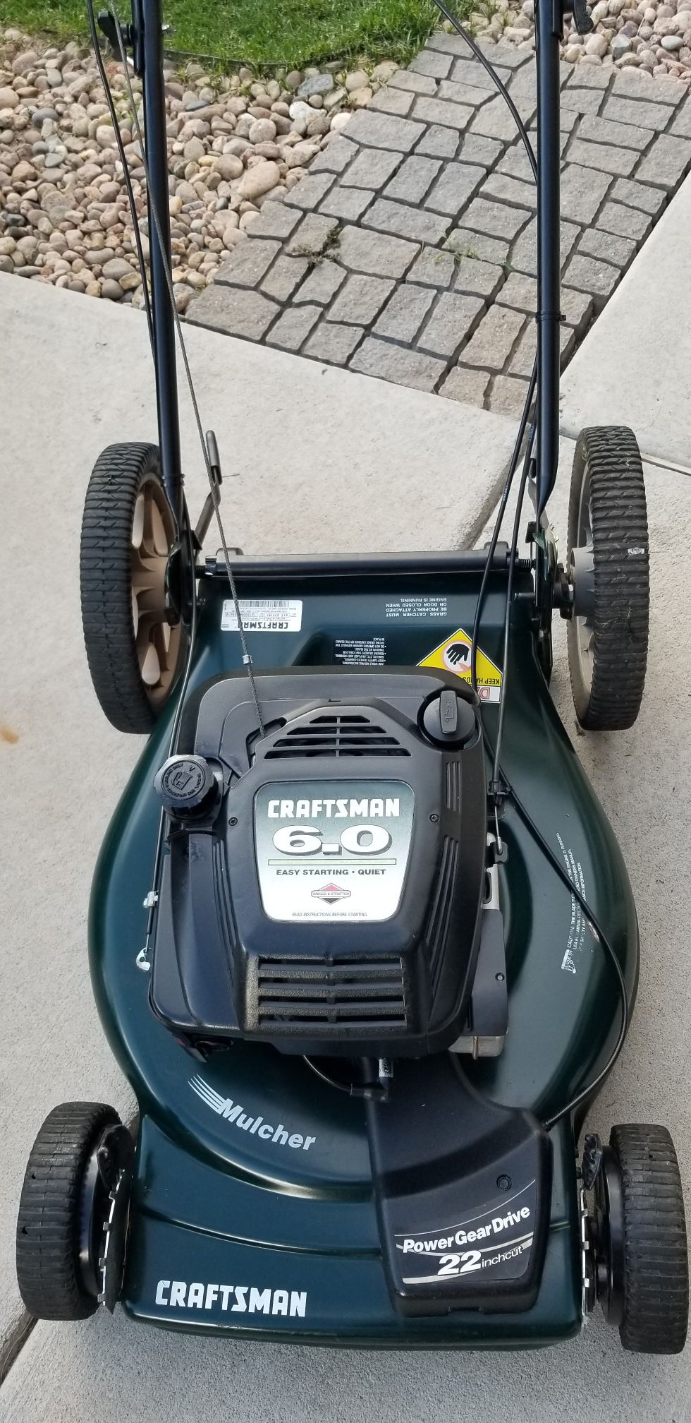 Craftsman self propelled lawnmower - excellent condition