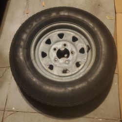 13" trailer tire and rim obo