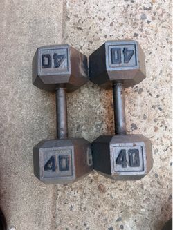 40 lbs dumbbells