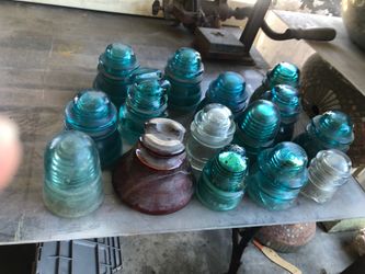 Vintage glass insulators