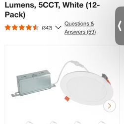 HALO 5 Color selectable slim canless led downlight 6”