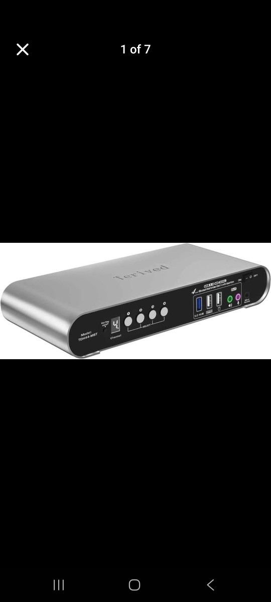 Computer 4 Monitors (2HDMI 2DP) MST KVM Switch 4K@60Hz, MST USB 3.0 Quad Monitor, duel monitor