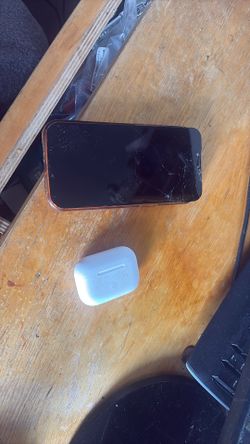 Broken iPhone 13 And AirPod Pro 2 With Replacement Case