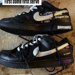 Offwhite nike lot 50 dunks