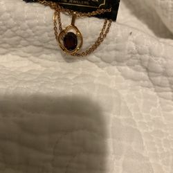 Lindenwold find jewelers 14 karat gold ruby necklace