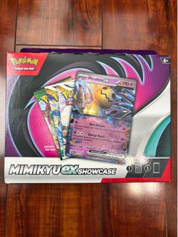 Pokemon 2023 Mimikyu EX Showcase Box 3 Booster Packs & Mimikyu EX Promo New! 💫