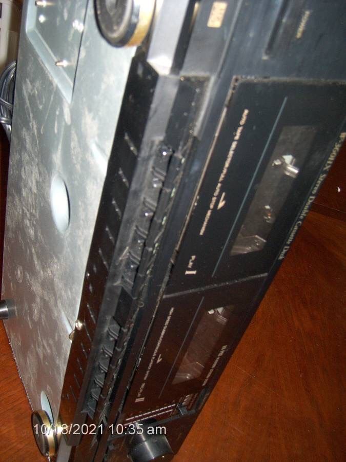TEAC W-360HX Stereo Dual Cassette Tape Deck 1985 Black