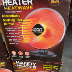 HANDY HEATER 1200-Watt Electric Oscillating Ceramic Parabolic Space Heater