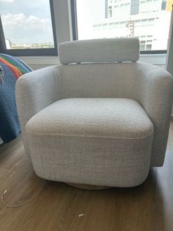 White Boucle Chair