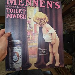 Tin reproduction 1909 mennens toilet powder
