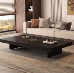 Wooden floor tea table