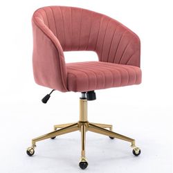 Velvet Mauve Swivel Chair 