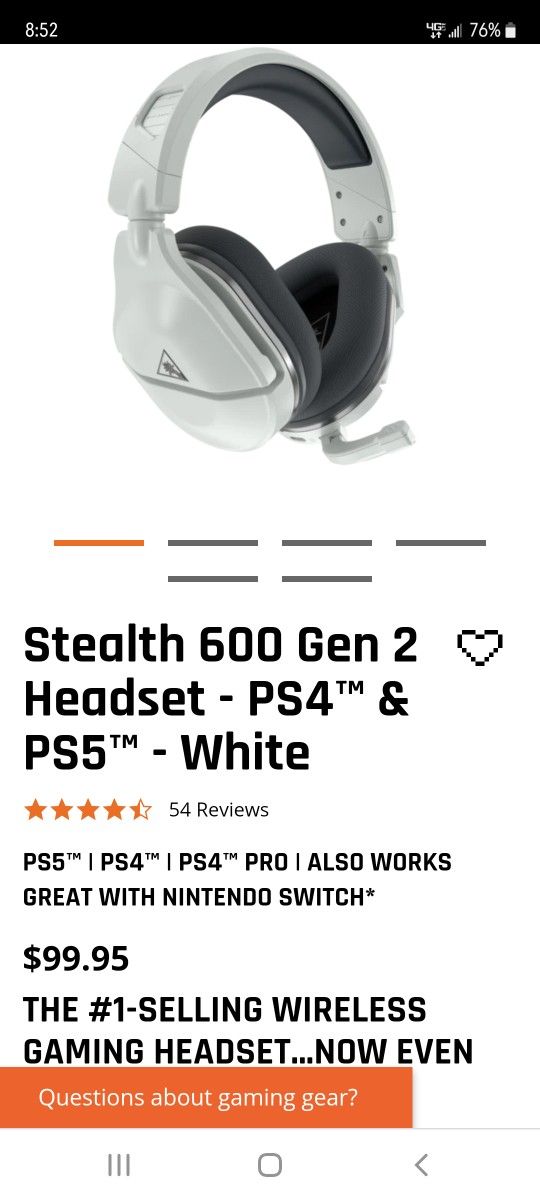 BRAND NEW New Stealth 600 GEN 2 Headset  for PS4