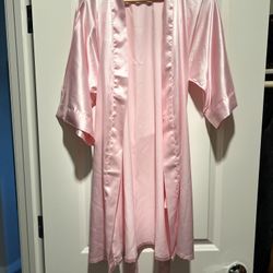 Satin Pink Robe