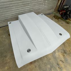 1974 Chevrolet Nova Harwood Hood 4" Cowl Fiberglass Pin Style