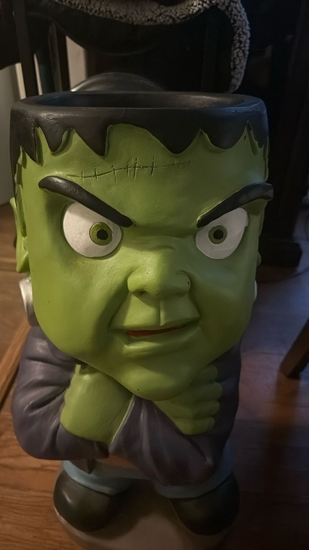 Halloween Frankenstein Candy Bowl Figure