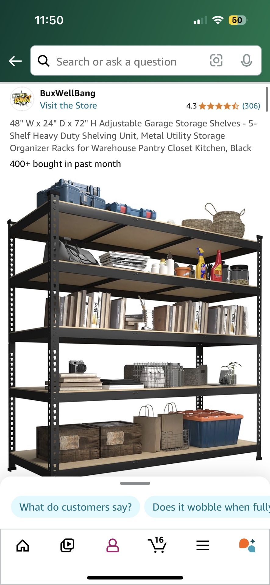 Storage Shelves