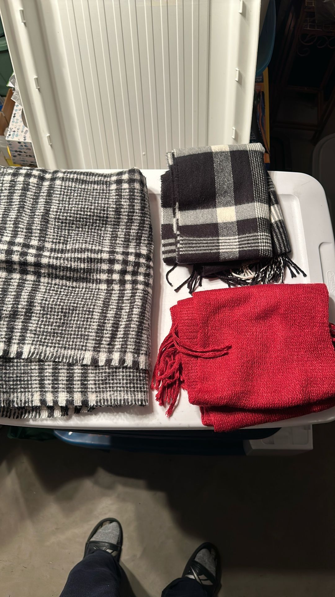 Three Knit Scarves