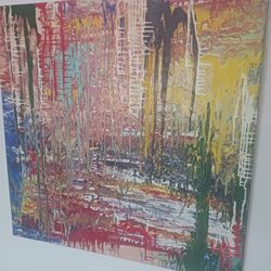 Original Drip Painting Signed
