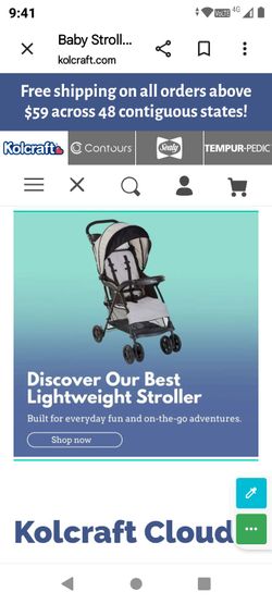 Kolcraft cloud Plus Stroller Brand New