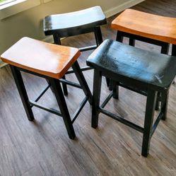 4 Set Of Wooden Chairs