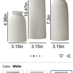 Ceramic Vases 3pc Set
