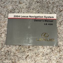 2004 Lexus LS430 Navigation System Owners Manual 