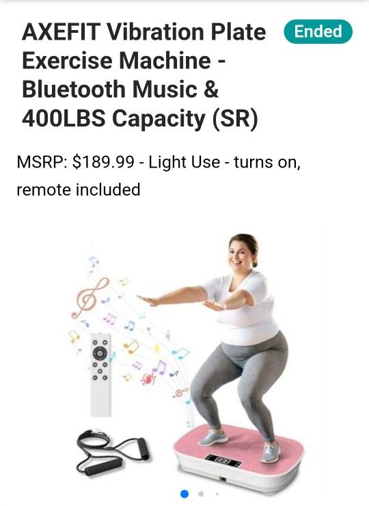 Vibration Plate Exercise Machine - Bluetooth Music & 400LBS Capacity