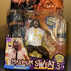 WWE WWF Maximum Sweat 3 Mankind Wrestling Action Figure Jakks 1999 Titan New IBX