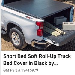Short Bed Soft Roll-up  Truck Bed Cover - Tonneau Cover