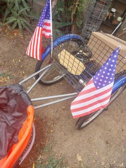Adult tricycle schwinn with trailer