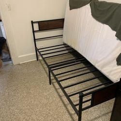 Twin bed frame $25