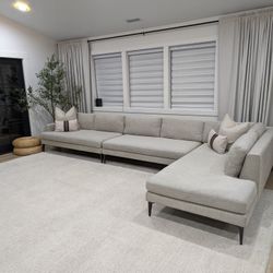 West Elm Andes Sectional Sofa  Deep Version 