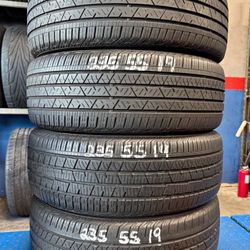 235/55r19 Continental Tires Cón 80% De Vida Las 4 