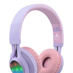 Riowbox WT-7S Kids Bluetooth Headphones - Purple