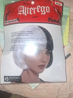 Blak and white Alterego wig