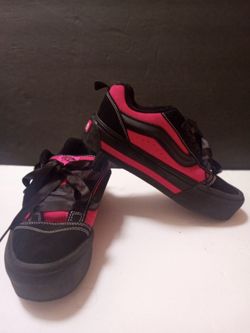 *NEW VANS KNU SKATE PLATFORM STACKED SKATEBOARDING SNEAKERS SIZE 8.5 LADIES"