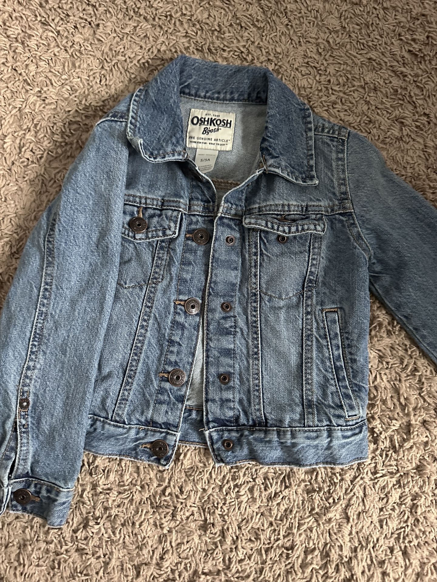 Oshkosh Jeans Jacket Size 5t