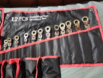 12-Piece Combination Wrench Set in roll pouch