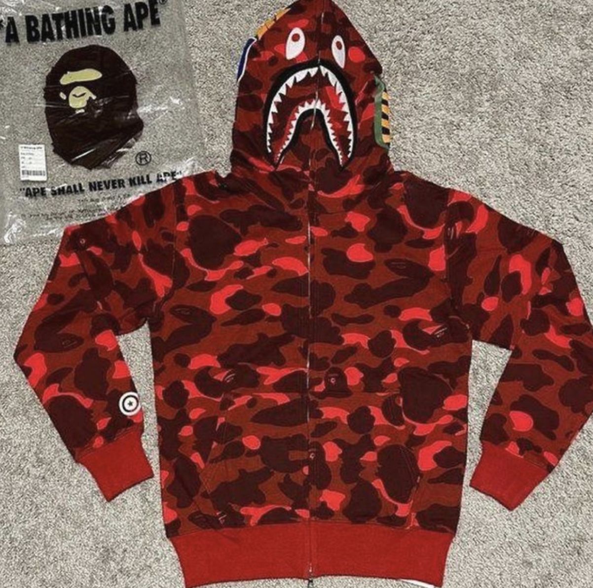 red Bape Hoodie