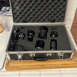 Fuji AX multi Program DX SLR 35mm Camera With Extras