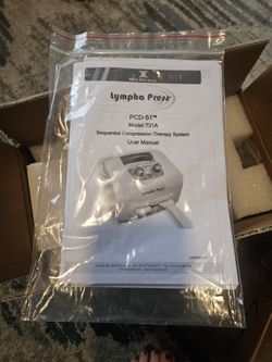Lympha Press PCD-51 Model 731A With Leg Sleeves