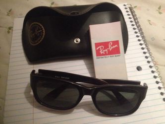 Black Wayfarer Ray-Ban b&l sunglasses