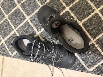 KEEN Utility Men's Lansing Mid Height Steel Toe Waterproof Work Boots, Black/Black, 10