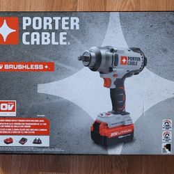 Porter Cable 20v 1000 ft. Lbs. Impact Wrench Kit Brushless Cordless $200 Firm Pickup Only